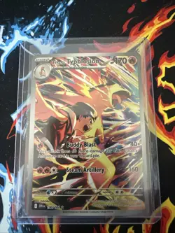 Pokemon TCG Ethan's Typhlosion Destined Rivals Illustration Rare Card 190/182 - Image 1