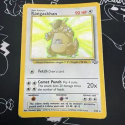Kangaskhan Jungle Holo Rare 5/64 Pokemon Card TCG WOTC - MP Moderately Played - Image 1