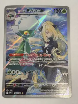 Pokemon TCG Cynthia's Roserade IR Destined Rivals Card 184/182 NM Condition - Image 1