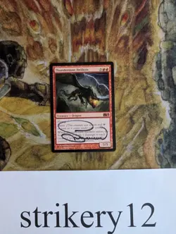 Thundermaw Hellkite – M13 – Signed by Svetlin Velinov – MTG - Image 1