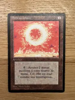 Mtg Revised French FBB— Sol Ring / Anneau Solaire— Good - Image 1