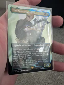 The Wandering Minstrel (Borderless) (Surge Foil) Final Fantasy Foil Magic MTG - Image 3