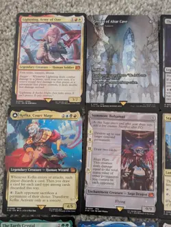 Final Fantasy MTG Mythic & Legendary Lot (9) Summon: Bahamut Kefka Water Crystal - Image 2