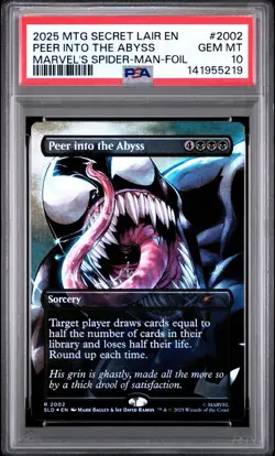 2025 MTG SLD: VENOM UNLEASHED #2025 PEER INTO THE ABYSS PSA 10 GEM MINT - Image 1