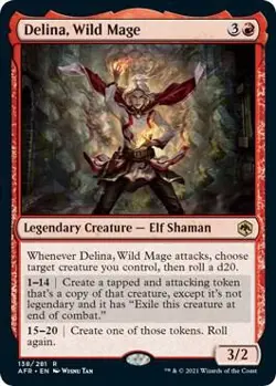 Delina, Wild Mage R Adventures in the Forgotten Realms 138 NM *1 - Image 1