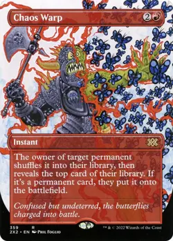 Chaos Warp (Borderless) R Double Masters 2022 359 NM *1 - Image 1