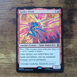 MTG Magic the Gathering Spider-Punk (92/314) Marvel's Spider-Man LP - Image 1