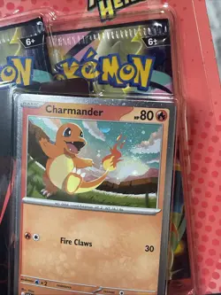 Pokemon TCG Ascended Heroes Tech sticker 3 Pack Charmander Promo With Swirl 💫🍥 - Image 3