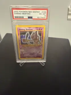 Pokemon Shining Mewtwo Holo 109/105 Neo Destiny 2002 PSA 6. Canadian Bids Only! - Image 1