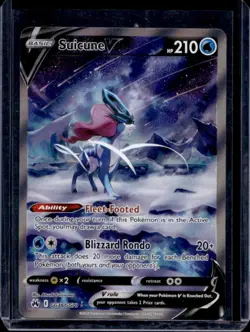 2023 Pokemon SWSH Crown Zenith Suicune V Galarian Gallery #GG38/GG70 - Image 1