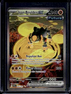 2024 Pokemon Temporal Forces Iron Boulder ex #207/162 - Image 1
