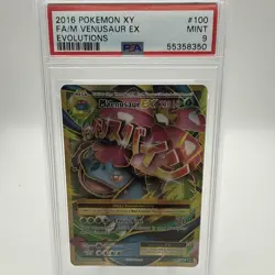 M Venusaur EX 100/108 - PSA 9 - 2016 Pokemon XY Evolutions - Image 1