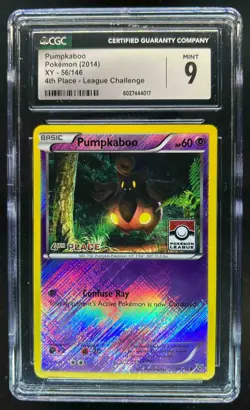 2014 Pokemon XY Pumpkaboo 4th Place League Championship Holo #56/146 CGC 9 - Image 1