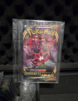 Pokemon Sword & Shield Darkness Ablaze New Sealed Unweighed Booster Pack - Image 1
