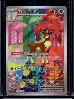 2024 Pokemon Temporal Forces Sawsbuck #166/162 - Image 1