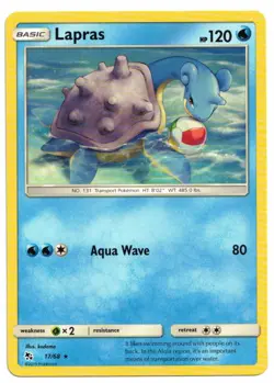 Pokemon Card: Lapras 17/68 Hidden Fates Rare! NM - Image 1