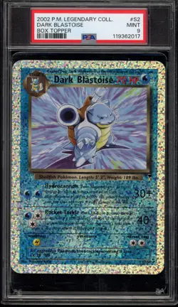 Pokemon Dark Blastoise Legendary Coll. Bx Topper #S2 PSA 9 Mint - Image 1