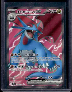 2025 Pokemon Journey Together Salamence ex Full Art #177/159 - Image 1