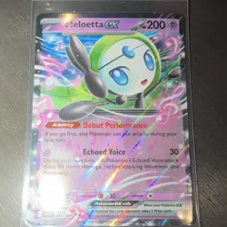 Pokemon Meloetta EX 044/086 Sv: Black Bolt Double Rare Full Art Holo 2023 HP 200 - Image 1