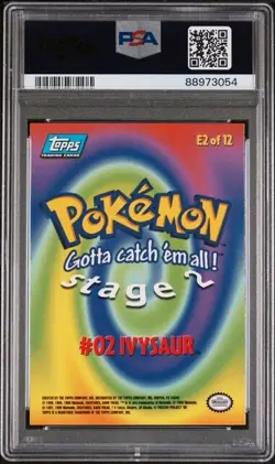 PSA 9 1999 Topps Pokemon Movie Edition #E2 Ivysaur #2 - Image 2