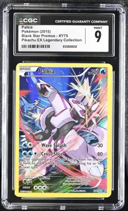 2015 Pokemon Palkia Pikachu EX Legendary Collection Promo XY75 CGC MINT 9 - Image 1