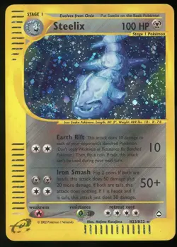 Pokemon TCG Steelix Holo Rare H23/H32 Aquapolis WOTC E-Reader LP - Image 1