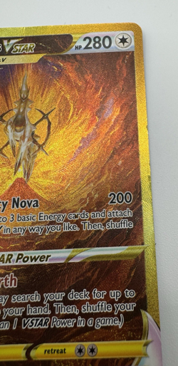 Pokemon TCG Arceus VSTAR (GG70/GG70 Secret Rare Crown Zenith) DAMAGED - Image 2