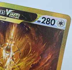 Pokemon TCG Arceus VSTAR (GG70/GG70 Secret Rare Crown Zenith) DAMAGED - Image 3