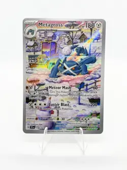 Pokemon Metagross Illustration Rare Holo Temporal Forces Near Mint NM Full Art - Image 3