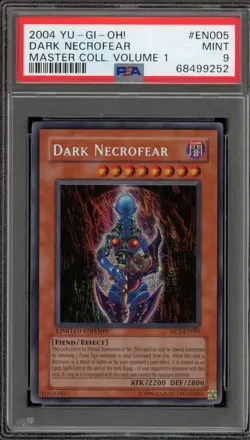 Yu-Gi-Oh! Dark Necrofear Master Coll. Volume 1 Secret Rare MC1-EN005 PSA 9 Mint - Image 1
