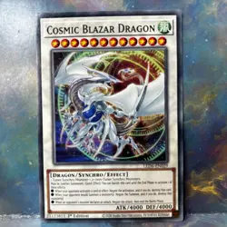 Yu-Gi-Oh Cosmic Blazar Dragon LED6-EN029 1st Edition Non Holo - Image 1