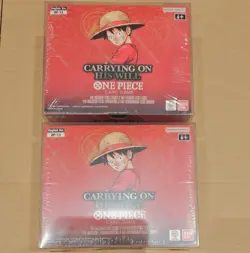 One Piece OP-13 Booster Boxes x2 + Cases - Carrying on His Will, English, SEALED - Image 1