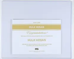 HULK HOGAN 2023 THE BAR AUTHENTIC PATCH AUTOGRAPH RED SSP AUTO 1/1 Q3474 - Image 2