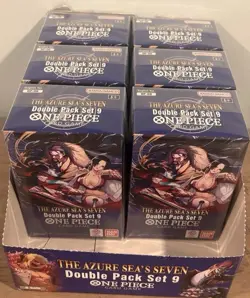 ONE PIECE TCG OP-14: The Azure Sea’s Seven Double Pack Set Vol. 9 Sealed LOT (6) - Image 1