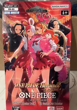 NEW SEALED ONE PIECE TCG EB-03 HEROINES EDITION SLEEVED BOOSTER PACK - Image 1