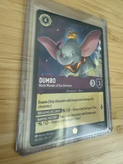 Dumbo Ninth Wonder of the Universe 45/204, Lorcana Fabled, Legendary Rarity, NM - Image 2