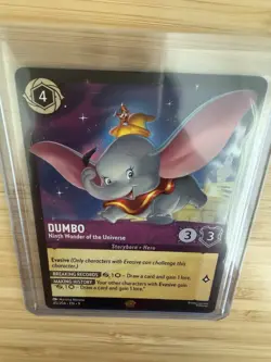 Dumbo Ninth Wonder of the Universe 45/204, Lorcana Fabled, Legendary Rarity, NM - Image 4