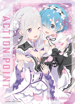 UNION ARENA UA40ST/REZ-1-AP01 Action Point Card AP Re:Zero - Image 1