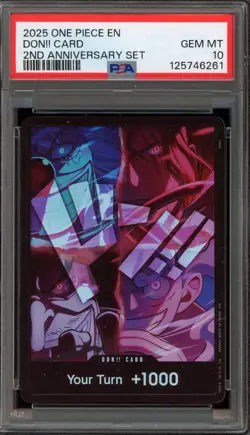 One Piece CCG Don!! Card 2nd Anniversary Set PSA 10 Gem Mint - Image 1