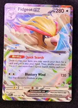 Pidgeot ex #164/197 - Obsidian Flames Double Rare Pokemon TCG Card English - Image 1