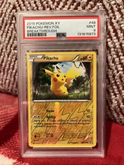 Pokemon TCG Pikachu Breakthrough Reverse Holo Card 48/162 Near Mint Condition - Image 1