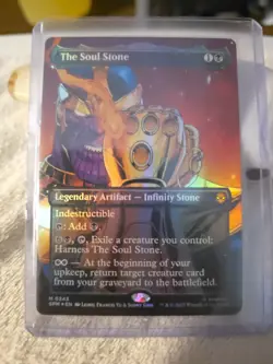 Magic: The Gathering The Soul Stone Thanos Indestructible Artifact Marvel Card - Image 1