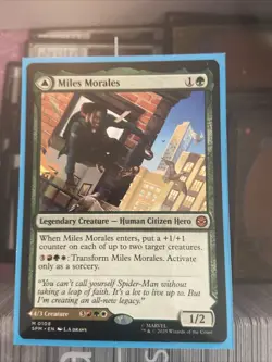 Marvel's Spider-Man Miles Morales Regular Card Magic: The Gathering mythic rare - Image 1