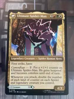 Marvel's Spider-Man Miles Morales Regular Card Magic: The Gathering mythic rare - Image 2