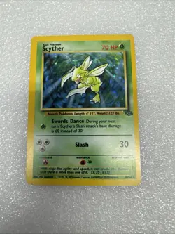 Pokemon Scyther Jungle Holo Rare Unlimited 10/64 English 1999 WOTC Card - Image 4
