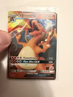 Pokemon TCG Charizard GX Holo Ultra Rare Card Hidden Fates 9/68 NM - Image 1