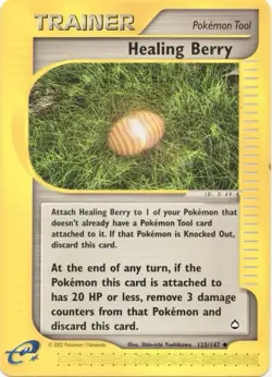 Pokemon TCG Aquapolis #125/147 Healing Berry NM Card - Image 1