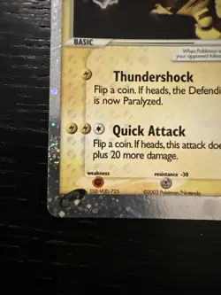 Pokemon TCG Electabuzz EX Holo Ultra Rare Card Ruby and Sapphire 97/109 MP - Image 3