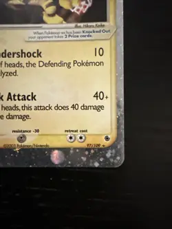 Pokemon TCG Electabuzz EX Holo Ultra Rare Card Ruby and Sapphire 97/109 MP - Image 4