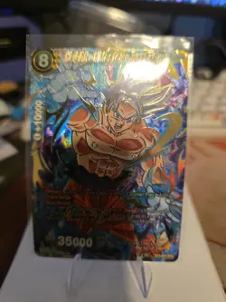 Dragon Ball Super Card Height of Mastery Son Goku, BT4-075 SPR Near Mint NM - Image 2